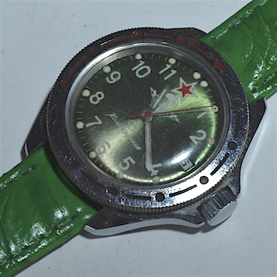 Каталог часы Восток командирские зеленый циферблат