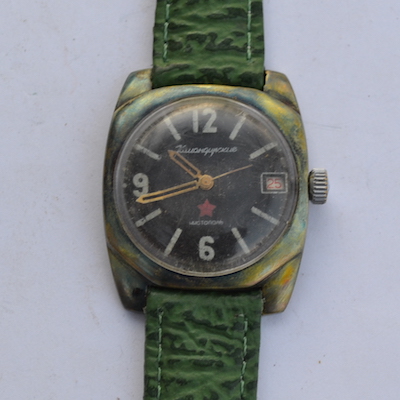 Часы из эксклюзивной коллекции Восток Командирские зеленый корпус