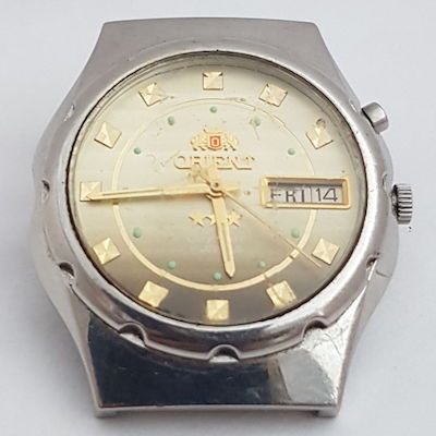 Мужские часы Orient с автоподзаводом бежевые