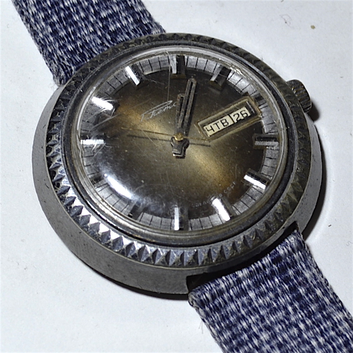 Фото часов Ракета СССР 21 камень черный циферблат