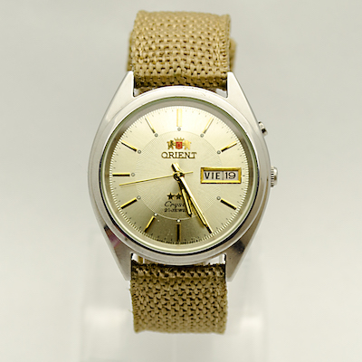 Японские часы Orient automatic 21 jewels серебряные