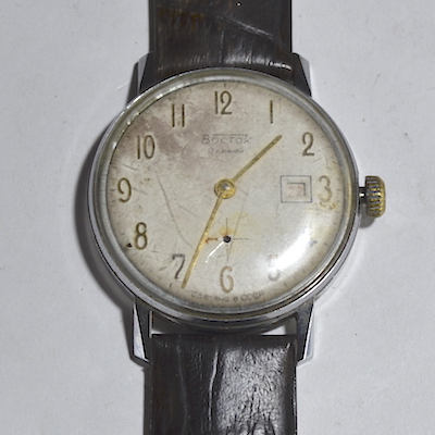 Часы завода Восток мужские сделано в СССР белые