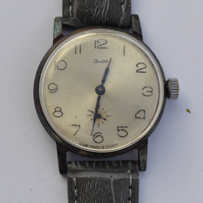 Часы серебряный циферблат ручной работы СССР. Ювелирное оксидирование