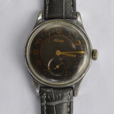 Часы Кама СССР черные редкая модель