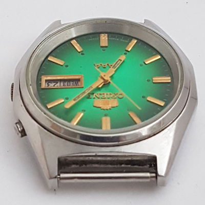Японские часы автоподзавод Ориент зеленые