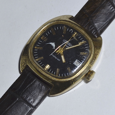 Наручные позолоченные часы СССР ручной работы Cornavin 17 kamney